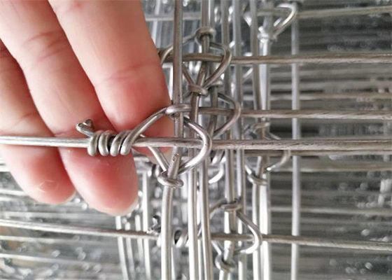Galvanized Low Carbon Steel Wire Field Fence Easy Fixation High Strength