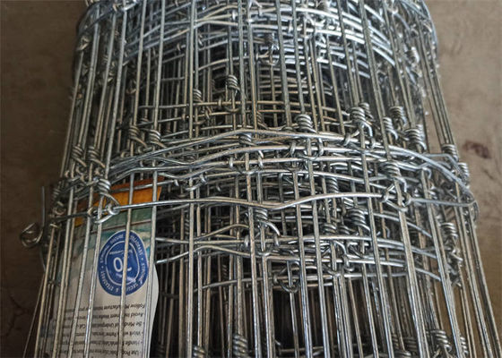 Galvanized Low Carbon Steel Wire Field Fence Easy Fixation High Strength