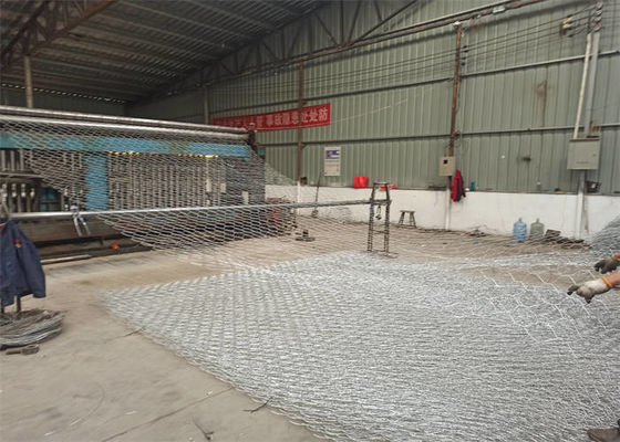 Zinc Coated Gabion Box  Channel Lining River Banks Gabion Wire Baskets