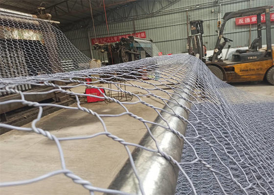 Hexagonal Gabion Box  Corrosion Protection Galfan Gabion Baskets