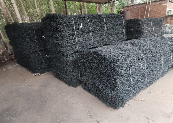 Economical Retaining Wall Gabion Basket , Wire Mesh Gabion Basket