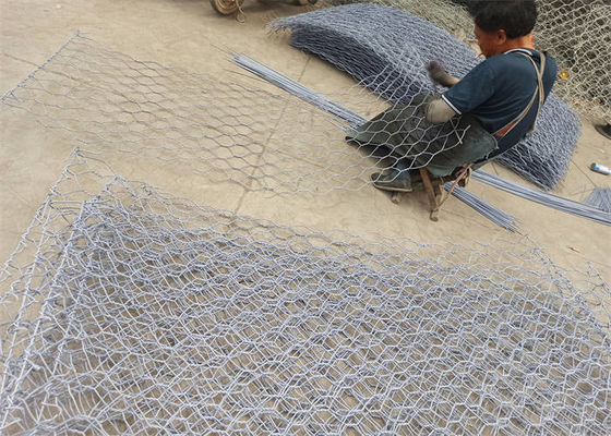 Multipurpose Galvanised Gabion Boxes Hexagonal Mesh Gabion Baskets 2.0-4.0mm Wire Diameter