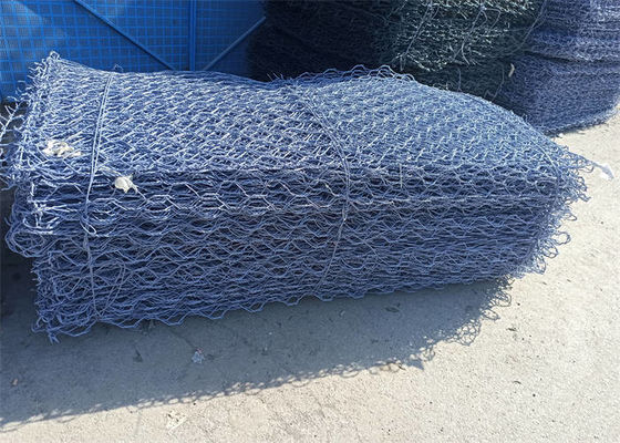 Hexagonal Woven Gabion Baskets Wear Resistant For Soil Erosion Protection