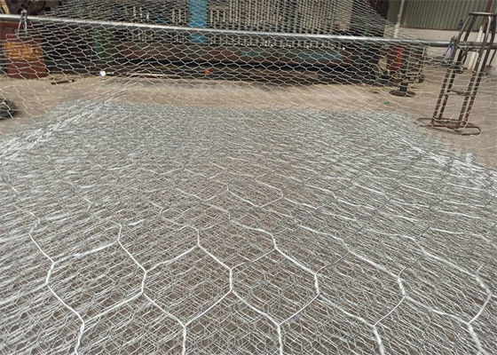 Double Twist Metal Gabion Baskets Wall 1.5m Hight Free Sample