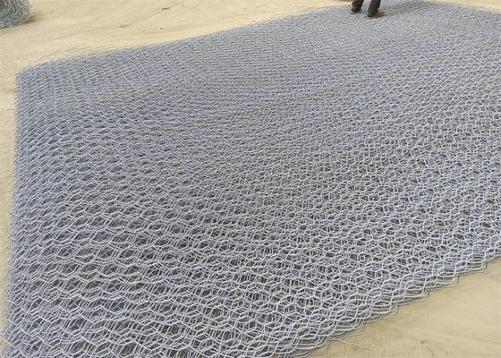 Metal Galvanized Gabion Basket Gabion Mesh Roll High Tensile Strength