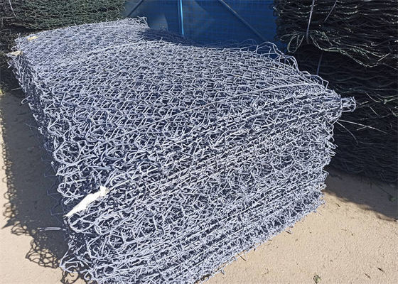 50g-1200g/m2 Gabion Boxes With Hexagonal Mesh Double Woven