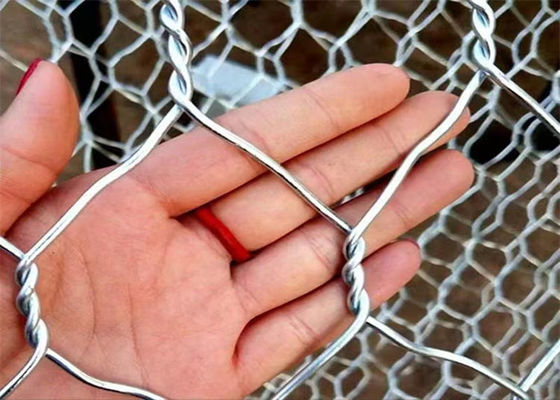 Wire Mesh Gabion Box Galvanised Gabion Mattresses 2.0 - 4.0 Mm Wire Diameter