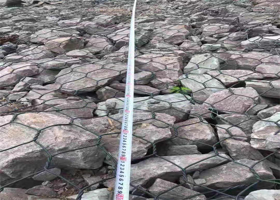Economic Retaining Wall Gabion Baskets River Mattress PVC / PE Coating