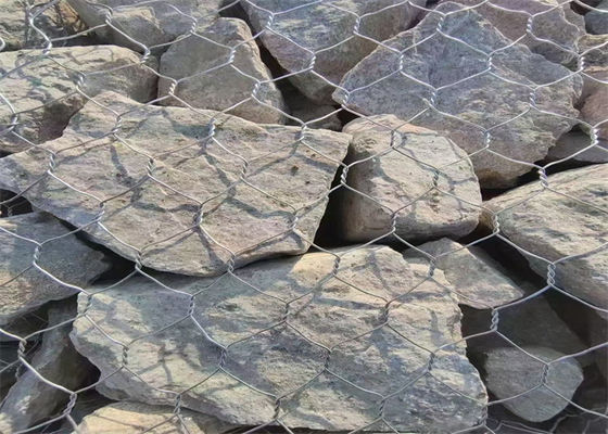 Economic Retaining Wall Gabion Baskets River Mattress PVC / PE Coating