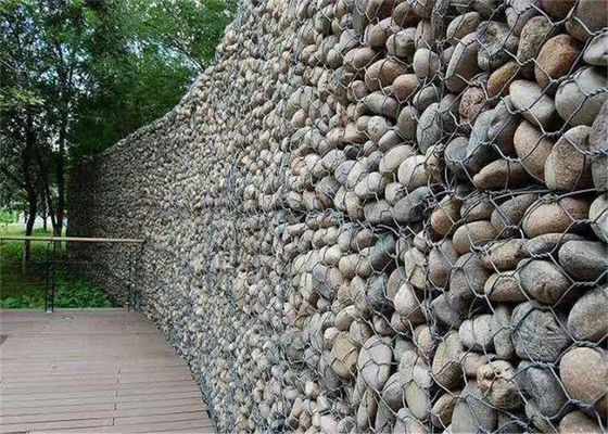 Curved Gabion Baskets Heavy Galvanized Metal Gabions Basket Cage For Retaining Walls