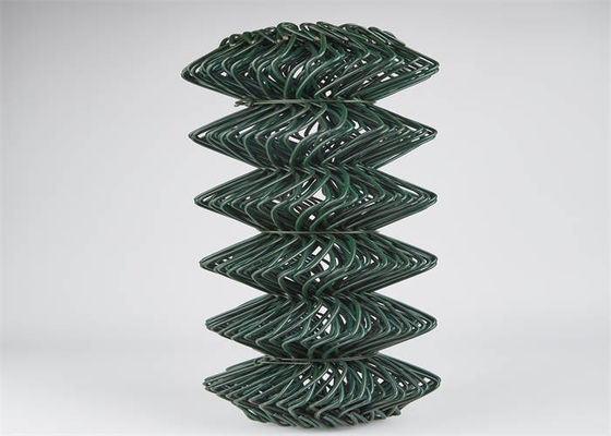 Diamond Hole Galvanized Chain Link Fence  for Highway / Airport