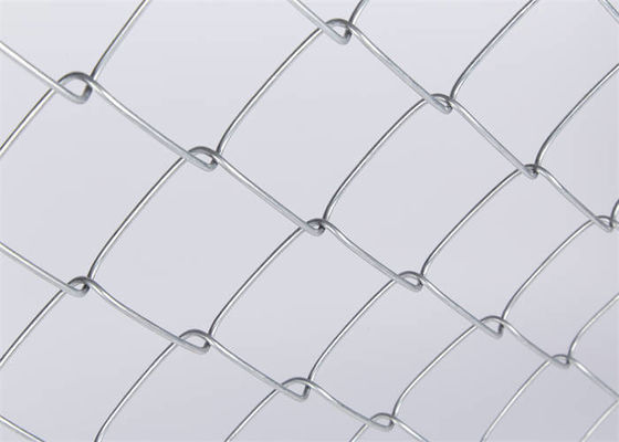 Diamond Hole Galvanized Chain Link Fence  for Highway / Airport