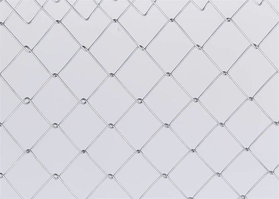 Galvanised Chain Link Fence Anti Cutting / Anti Climb Mesh Fencing Corrosion Resistant