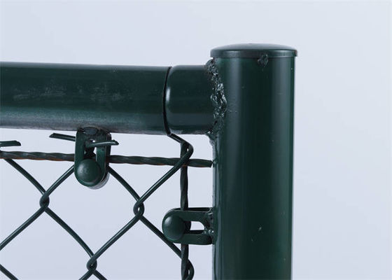 Chain Link Wire Mesh Fence Corrosion Resistant Plus Razor Wire Mesh Fencing