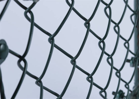 Chain Link Wire Mesh Fence Corrosion Resistant Plus Razor Wire Mesh Fencing
