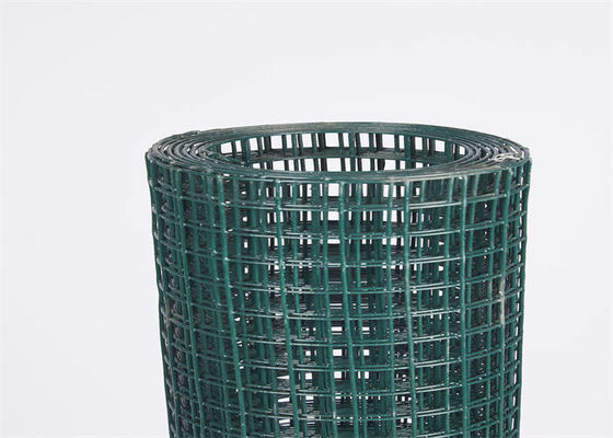 Playground Green PVC Coated Steel Wire Mesh Rolls , Stainless Steel Welded Wire Panels