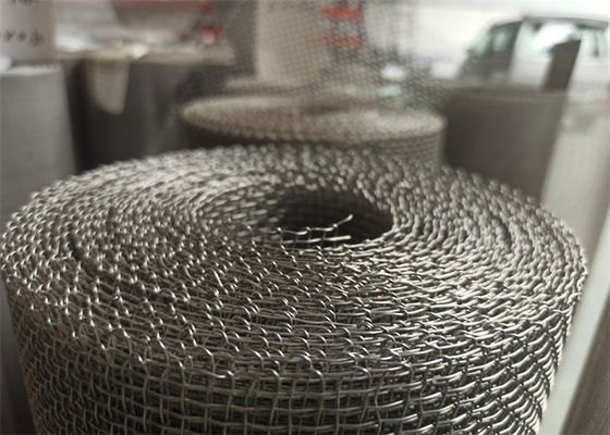 Square Galvanized Woven Mesh 24" Woven Metal Mesh Sample Avaliable