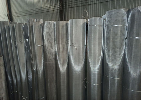 304L Stainless Steel Woven Wire Mesh Screen / Electro Galvanized Square Mesh
