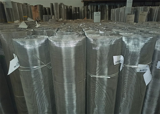 304L Stainless Steel Woven Wire Mesh Screen / Electro Galvanized Square Mesh