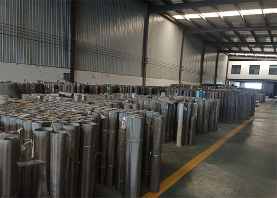 304L Stainless Steel Woven Wire Mesh Screen / Electro Galvanized Square Mesh