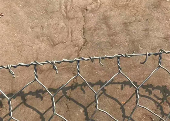 Double Twist Woven Iron Wire Hexagonal Reusable Gabion Box For Plants Protection