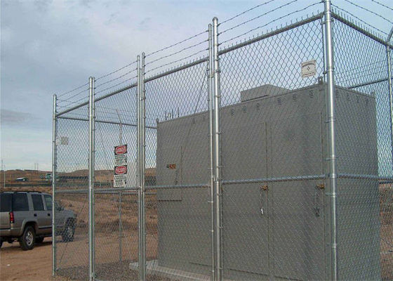 Height 2.4M Wire Mesh Fence Anti Intruder High Security