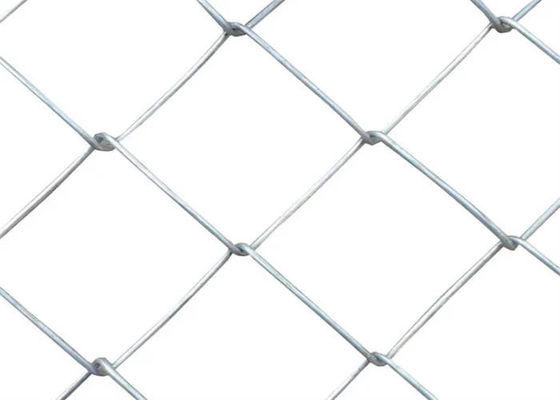 Galvanized Green Coated Chain Link Fence 9 Gauge  Diamond Hole Shape