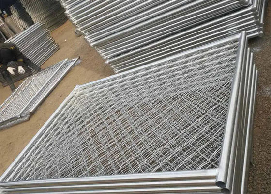 Galvanized Green Coated Chain Link Fence 9 Gauge  Diamond Hole Shape