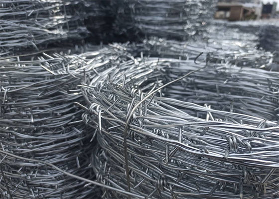 PVC Coated Bob Wire Double Strand Galvainzed Bobbed Wire Silver Color