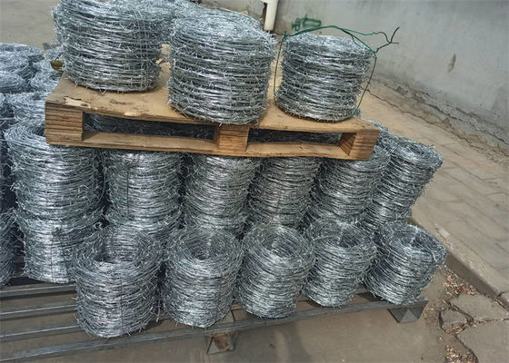 PVC Coated Bob Wire Double Strand Galvainzed Bobbed Wire Silver Color