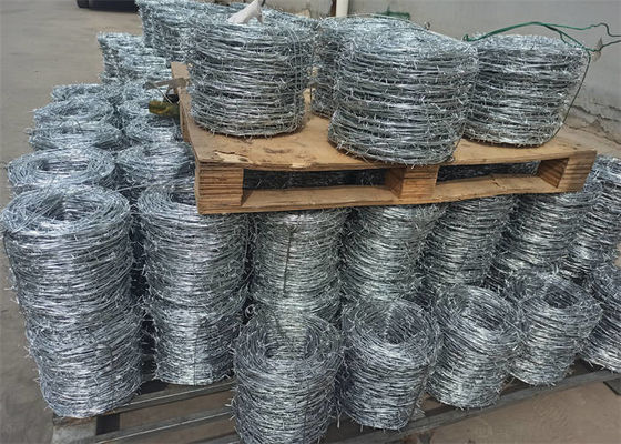 Single Strand Barbed Wire PVC Coated Galvanized Steel Material
