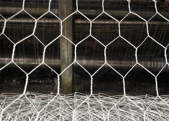 Galvanized Before Weaving Hexagonal Wire Mesh Netting For Gabion