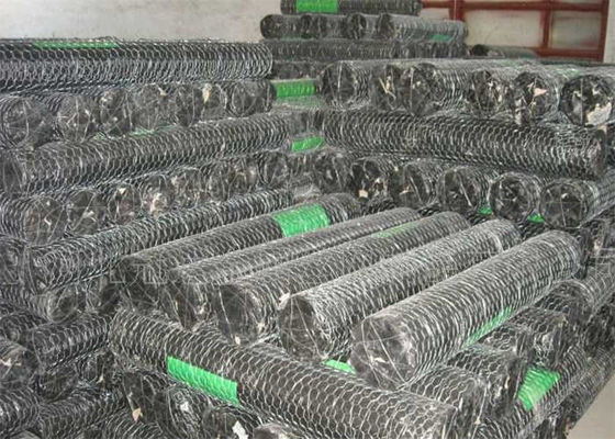 PVC Coated Hexagonal Wire Netting Twisted Woven Wire Netting