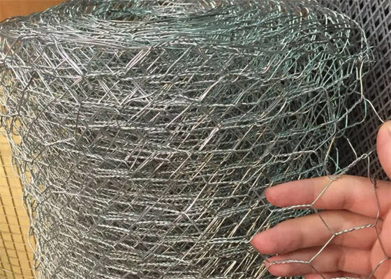 Galvanized Before Weaving Hexagonal Wire Mesh Netting For Gabion