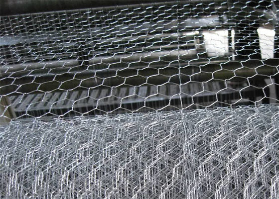 Galvanized Before Weaving Hexagonal Wire Mesh Netting For Gabion