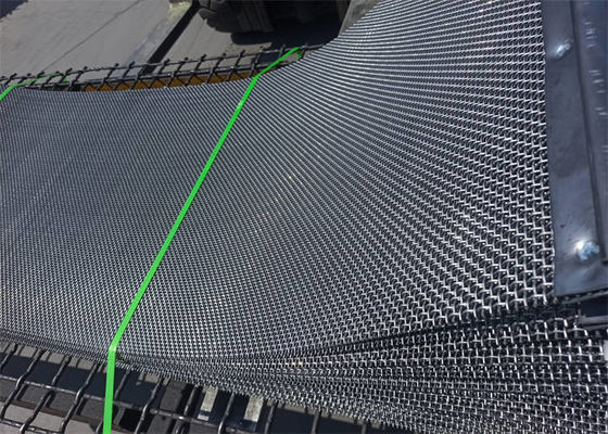 Steel Crimped Wire Mesh For Vibrating Screen Machines