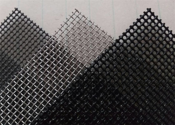 PVC Coated Wire Mesh Window Screen Mosquito Net Fire Proof / Knife Proof