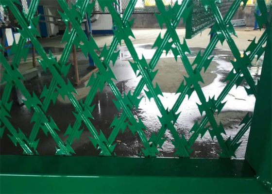 Anti Corrosion Concertina Razor Wire Coil Hot Dipped Galvanized Concertina Barbed Wire