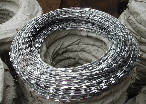 Straight Razor Wire Coil Anti Corrosion Concertina Fencing Wire