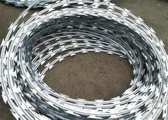 Straight Razor Wire Coil Anti Corrosion Concertina Fencing Wire