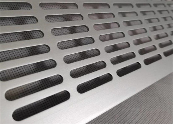 Galvanised Perforated Metal Sheet Slotted Hole For Filters / Vents
