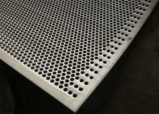 Mild Carbon Steel Perforated Steel Sheet Round Holes For Protective Fencing