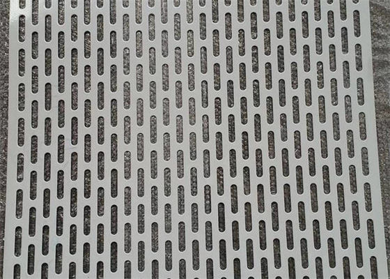 Galvanised Perforated Metal Sheet Slotted Hole For Filters / Vents