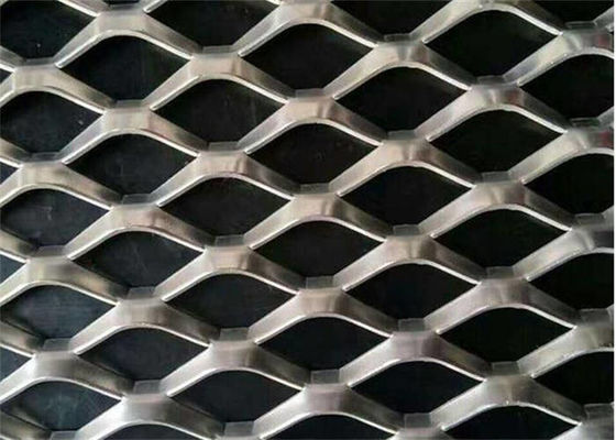Carbon Steel Expanded Metal Grating For Elevated Walkways / Security Fencing
