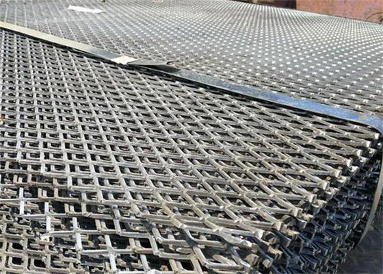 Flat Expanded Metal Panels / Ceilings Flexible design For Architecture