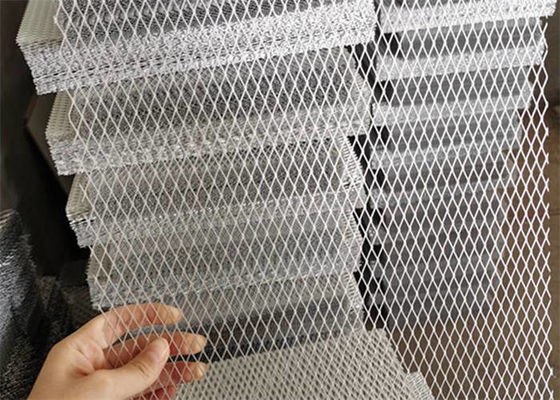 Carbon Steel Expanded Metal Grating For Elevated Walkways / Security Fencing