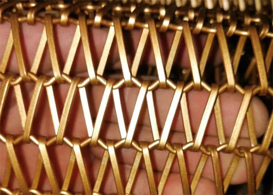 Convey Belt Architectural Wire Mesh Customized Metal Conveyor Belt Mesh
