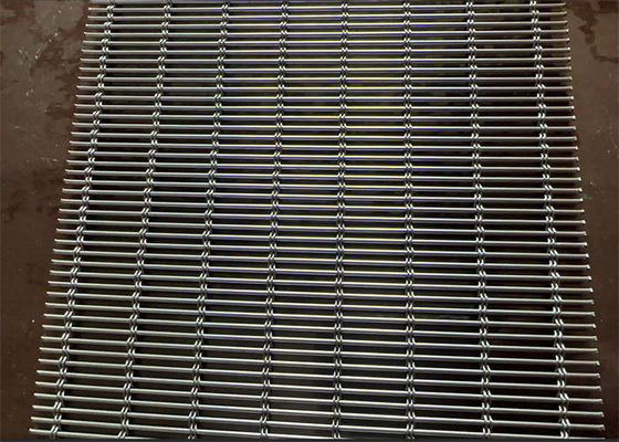 Architectural Cable Rod Woven Mesh Customized Decorative Wire Cloth For Dining Hall