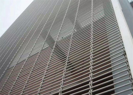 Architectural Cable Rod Woven Mesh Customized Decorative Wire Cloth For Dining Hall