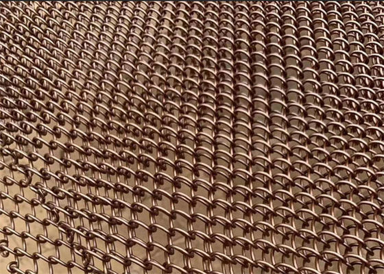 Metal Coil Drapery Architectural Wire Mesh Aluminum Alloy Metal Mesh Curtain